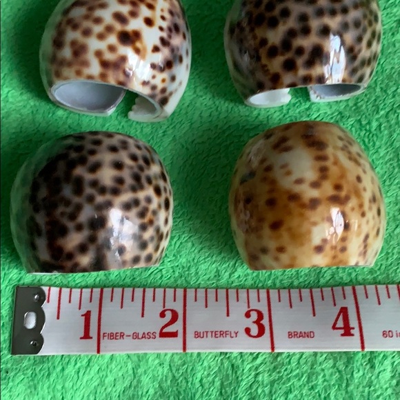 Vintage Seashell set of 7 napkin rings - Picture 11 of 16